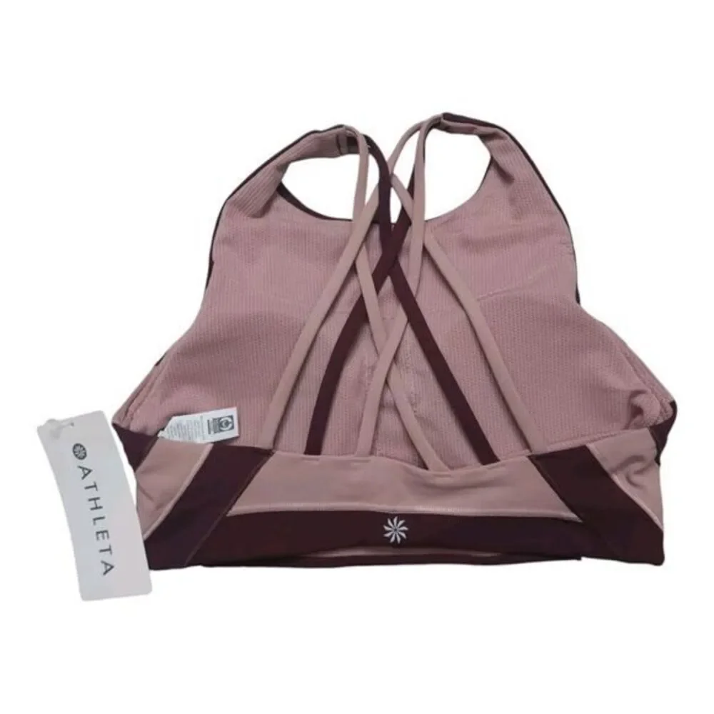 New Athleta Hyper Focused Chroma Sports Bra‎ Womens Small - Picture 2 of 8